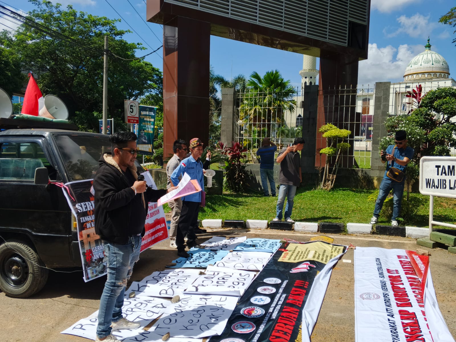 Aliansi Gabungan Gelar Aksi Damai, KOMPTA Desak Transparansi Tender DLH Banyuasin