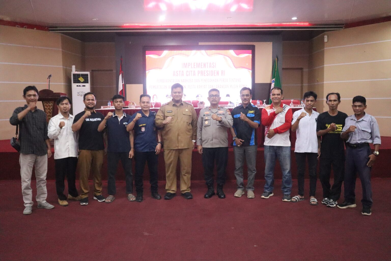 Polres Banyuasin Galang Komitmen Forkompimda wujudkan asta cita presiden dalam pemberantasan narkoba dan penegakan perda hiburan