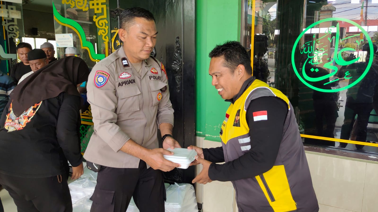 Polres Lubuk Linggau menggelar doa bersama untuk Affan Kurniawan seorang driver Ojol yang terlindas kendaraan
