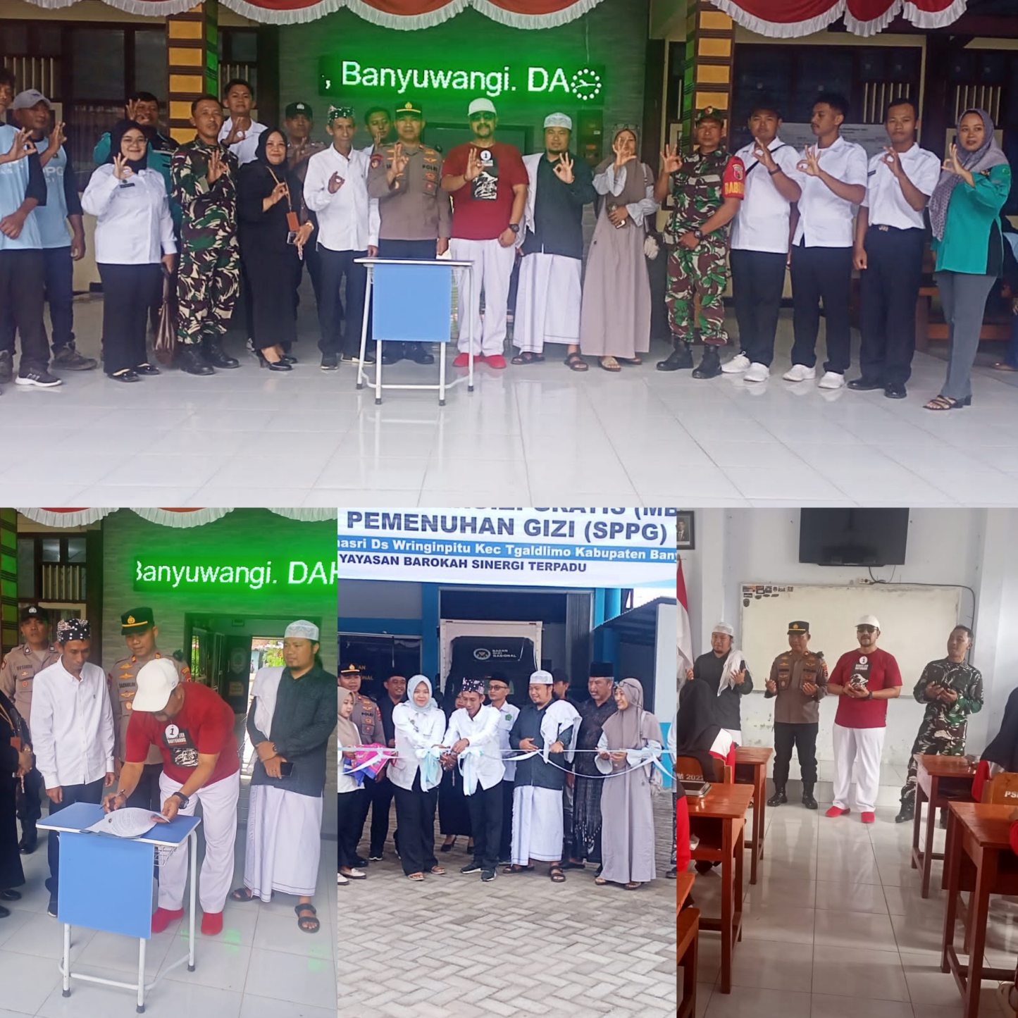 Peluncuran Dapur Makan Bergizi Gratis di Wringinpitu, Wujud Sinergi Dukung Gizi Anak Bangsa