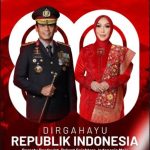 Kapoda Sumsel Beserta Anggota dan Bayangkari Mengucapkan HUT RI ke 80 Tahun.