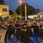Ratusan Mahasiswa Gelar Aksi Penyampaian Aspirasi di mako Polres Bondowoso, Polres Laksanakan Pengamanan dengan Humanis
