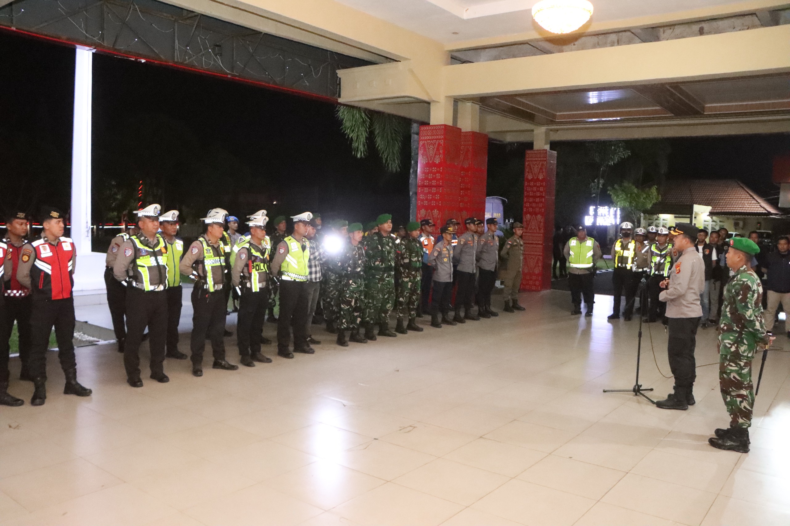 Kapolres – Dandim Banyuasin Kompak Patroli Gabungan Skala Besar