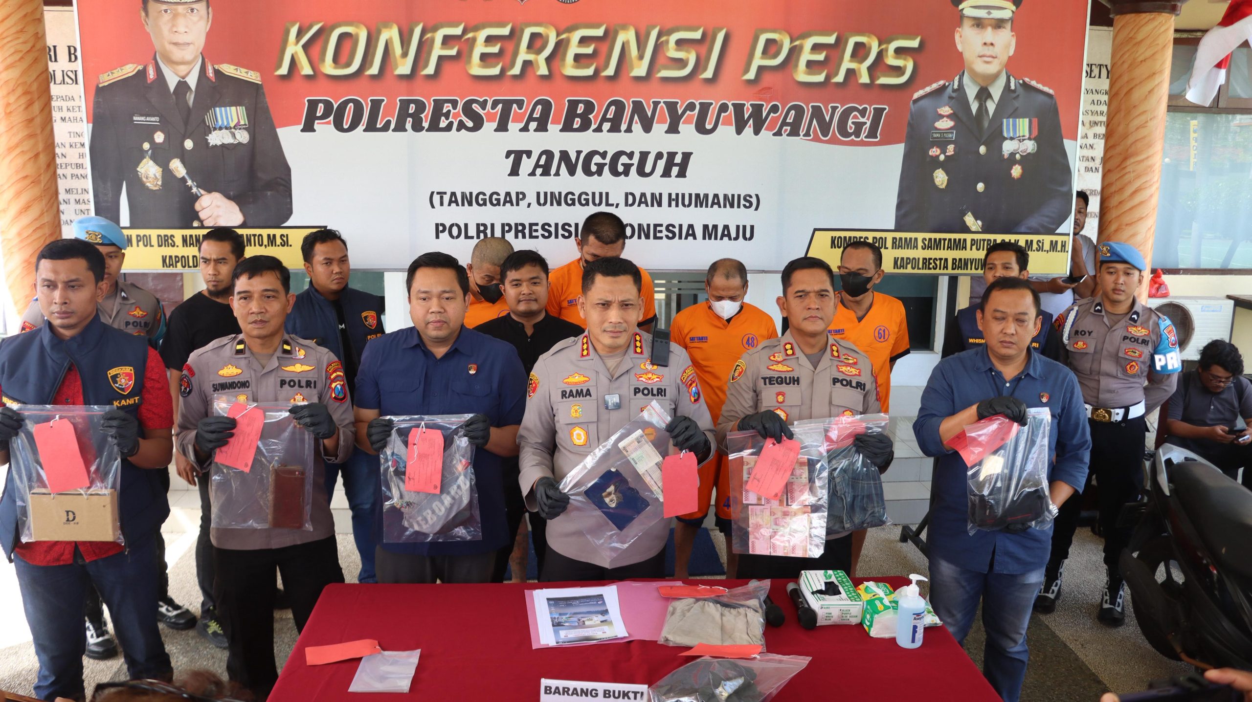 Gerak Cepat Polresta Banyuwangi Bongkar Sindikat Curanmor, Empat Tersangka Diamankan