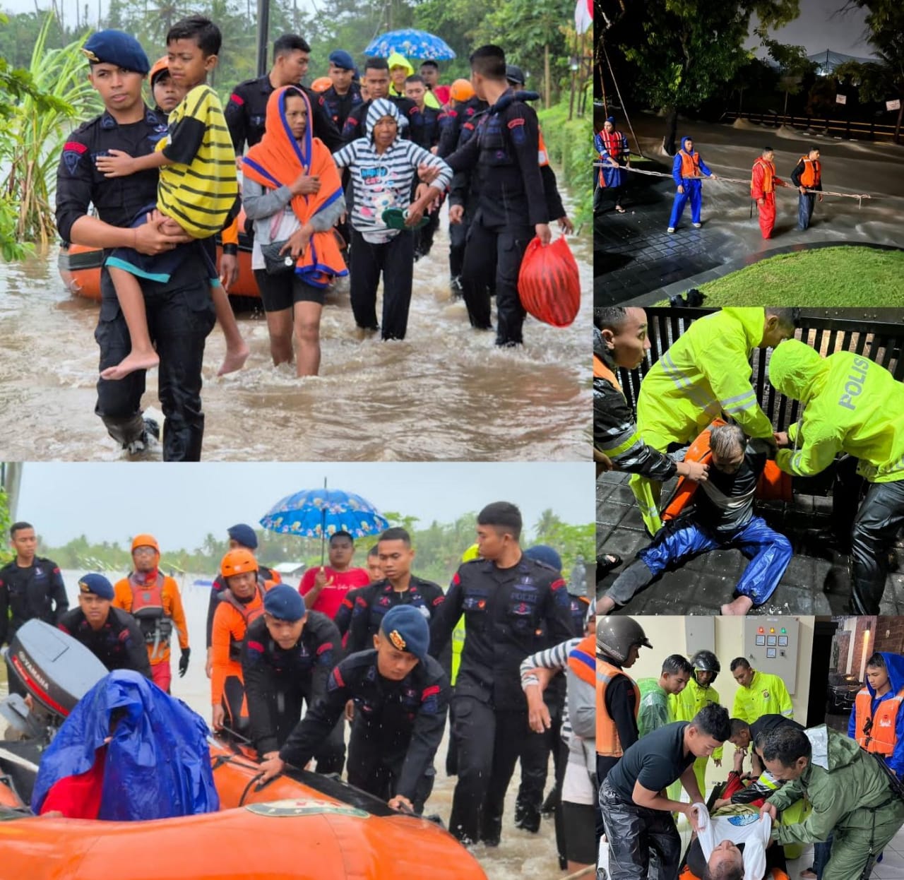 Banjir dan Longsor melanda Bali, Polri Kerahkan Personel Bantu Penanganan