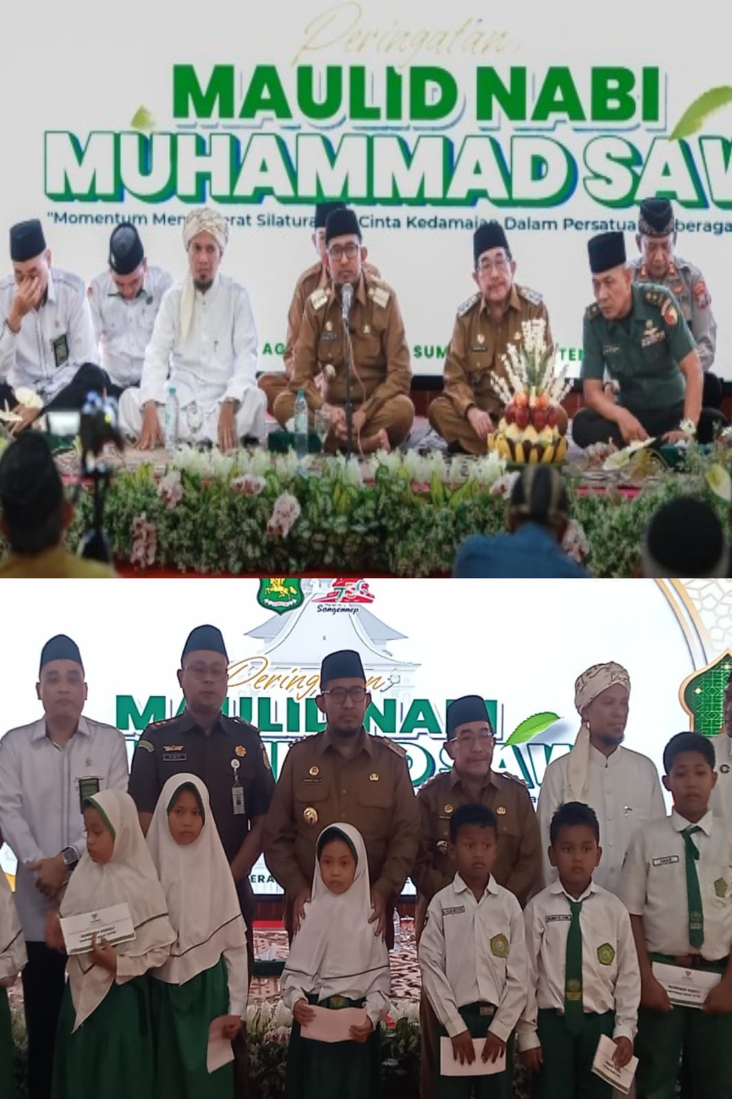 Pemkab Sumenep Gelar Maulid Nabi, Rakyat Kecil hingga Pejabat Duduk Bersama di Pendopo Keraton