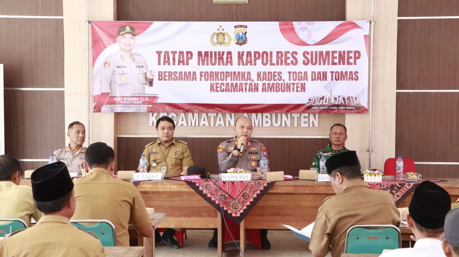 Tatap Muka Kapolres Sumenep di Ambunten Berjalan Hangat dan Penuh Keakraban