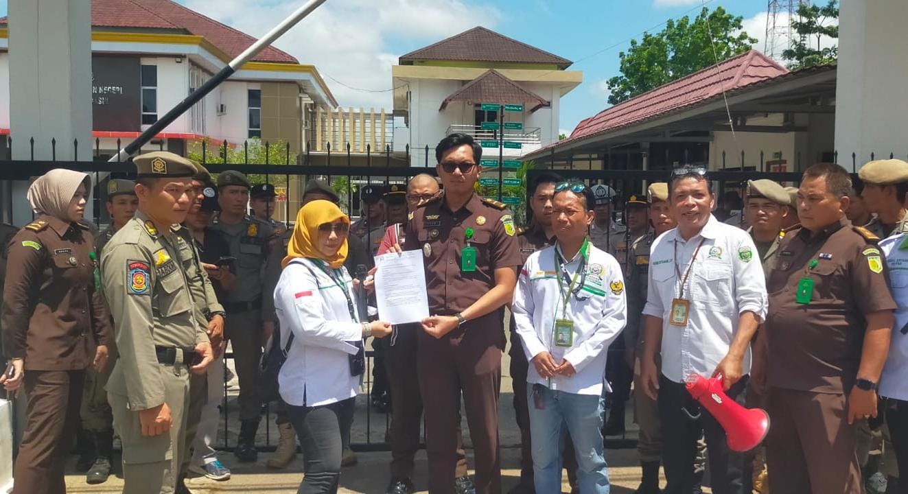Massa PROGAN Desak Kejari Banyuasin Usut Dugaan Kejanggalan SIMBG PT SAP