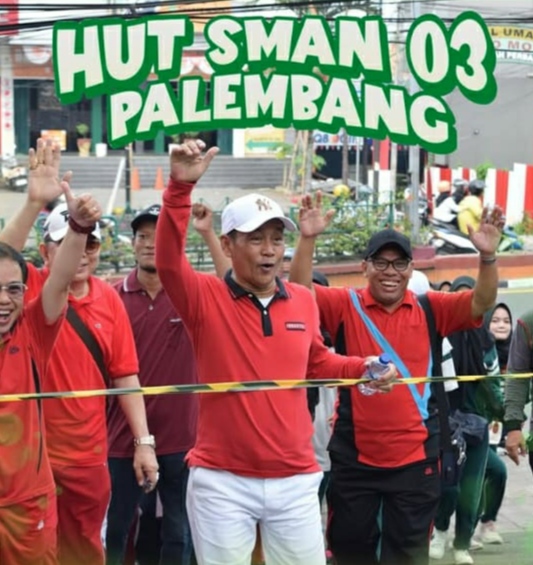 SEMARAK HUT SMANTA PALEMBANG KE 64 DENGAN JALAN SANTAI & PEMBAGIAN DOORPRIZE