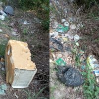 Sampah Menumpuk Dan Berceceran Menuju Jembatan TOL Jln Padat Karya.