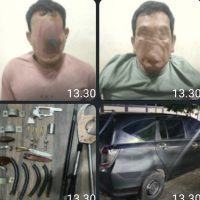 Tiga Pelaku Spesialis Pencurian Kabel PLN Di Aman Polres Banyuasin.