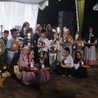 Malam Penutupan Lomba Siswa siswi MDTA Islamiyah Desa Merantiomas Diisi dengan ceramah Maulid Nabi