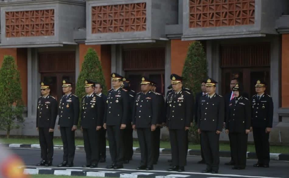 Kabid Humas Polda Bali Pimpin Upacara Hari Kesaktian Pancasila di Mapolda Bali.