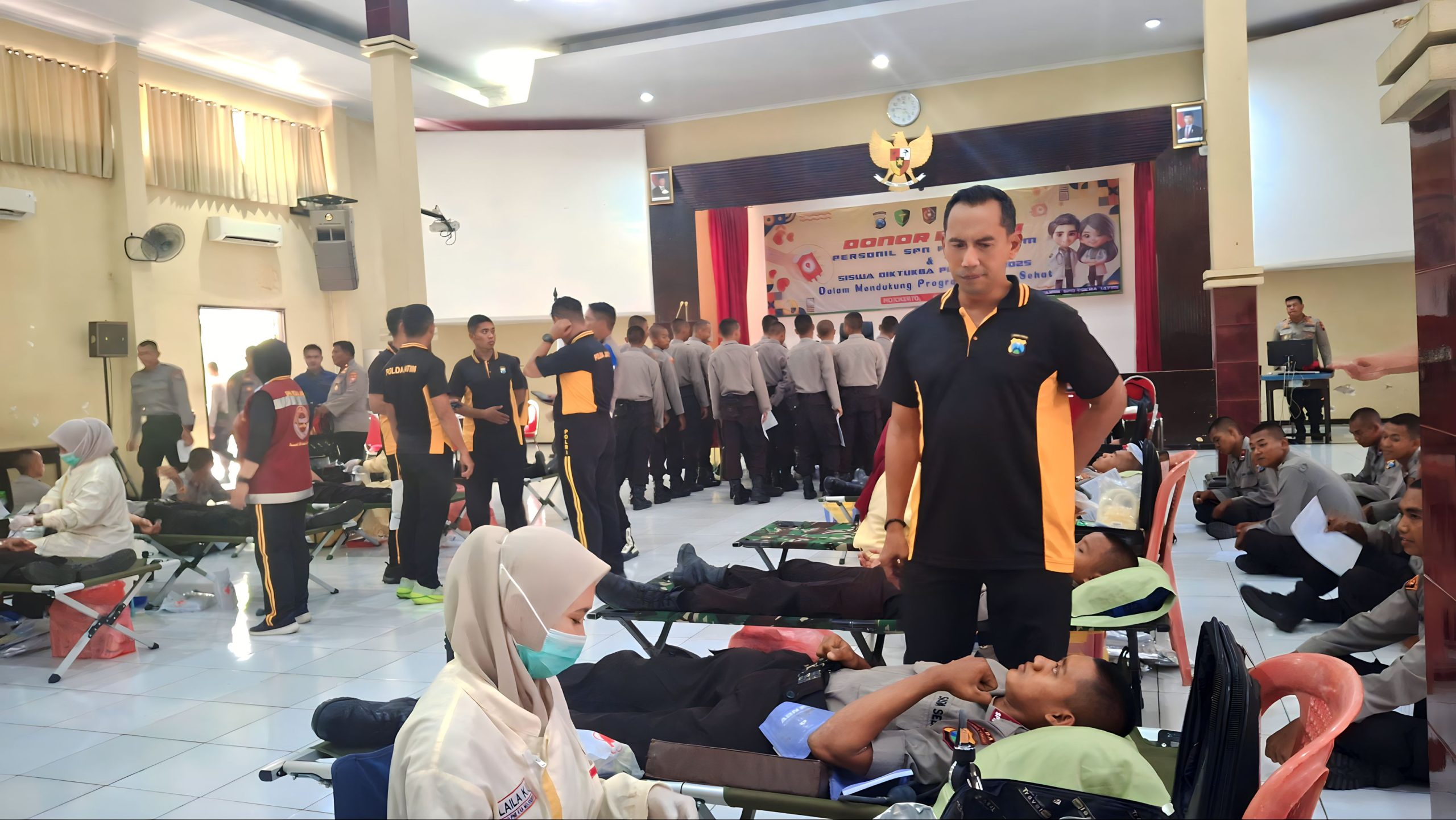 Misi Kemanusiaan SPN Polda Jatim Kumpulkan 170 Kantong Darah Wujudkan Program Kampus Sehat.