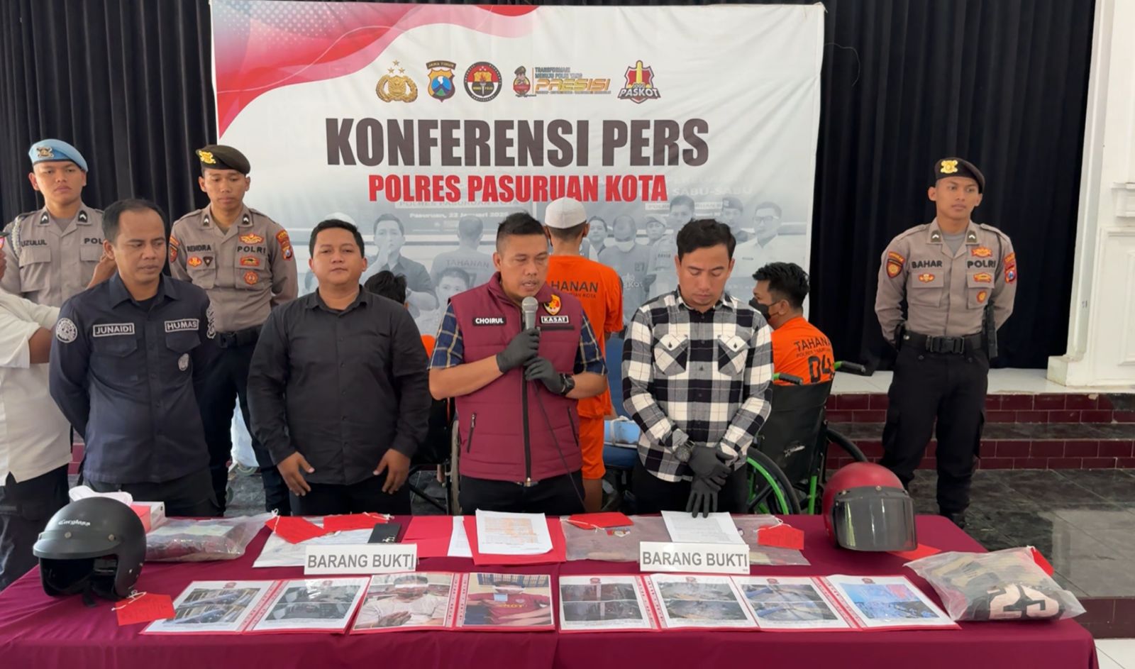 Program 10.000 CCTV Bantu Polres Pasuruan Kota Berhasil Ungkap Kasus Curanmor di 13 TKP.