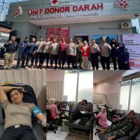 Polresta Banyuwangi Gelar Donor Darah, Peringati Hari Jadi Humas Polri ke-74.