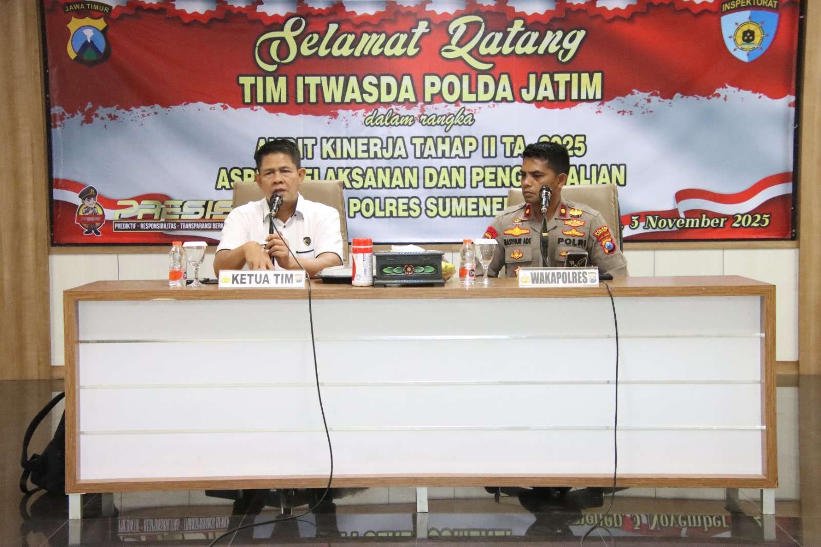 Itwasda Polda Jatim Lakukan Audit Kinerja di Polres Sumenep, Pastikan Tata Kelola Berjalan Akuntabel