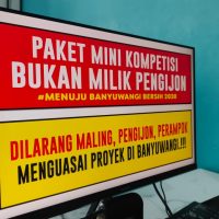 Puskaptis Banyuwangi Gelar Aksi Damai di Depan Dinas PU CKPP: Soroti Dugaan Permainan dalam Proses Mini Kompetisi.