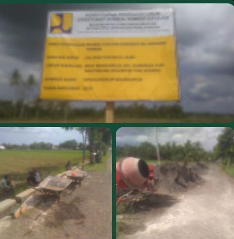 Diduga Proyek Rehabilitasi Jaringan Tersier di Wringinrejo Tidak Tepat Sasaran.