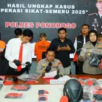 Polres Ponorogo Amankan Pasutri Diduga Jual Senpi Rakitan