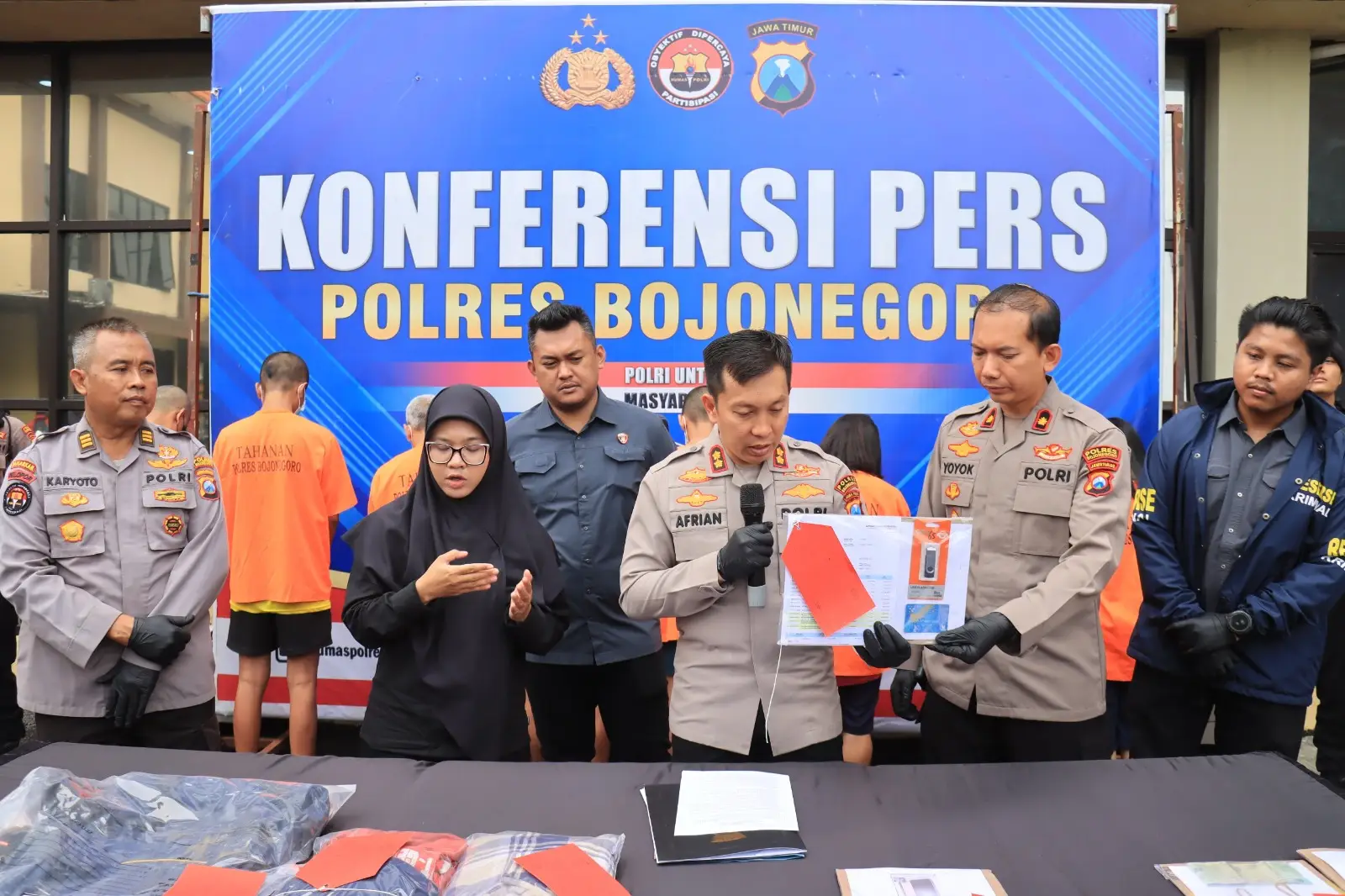 Polres Bojonegoro Amankan 8 Pelaku Kejahatan dalam Operasi Sikat Semeru 2025.