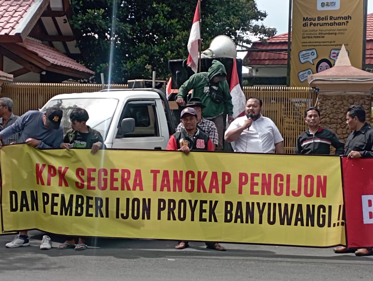 Aksi Damai Jilid II, Puskaptis Banyuwangi “Gruduk” Kantor DPU CKPP: Soroti Dugaan Permainan Mini Kompetisi