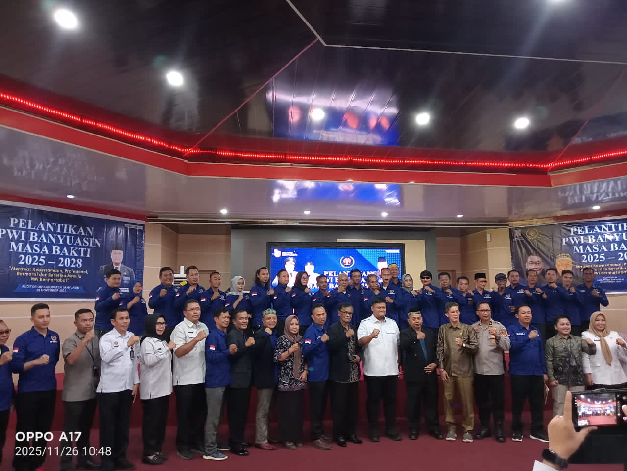 Pelantikan PWI Banyuasin 2025–2028, Pemkab Harap Insan Pers Jaga Marwah, Profesionalisme, dan Perkuat Demokrasi