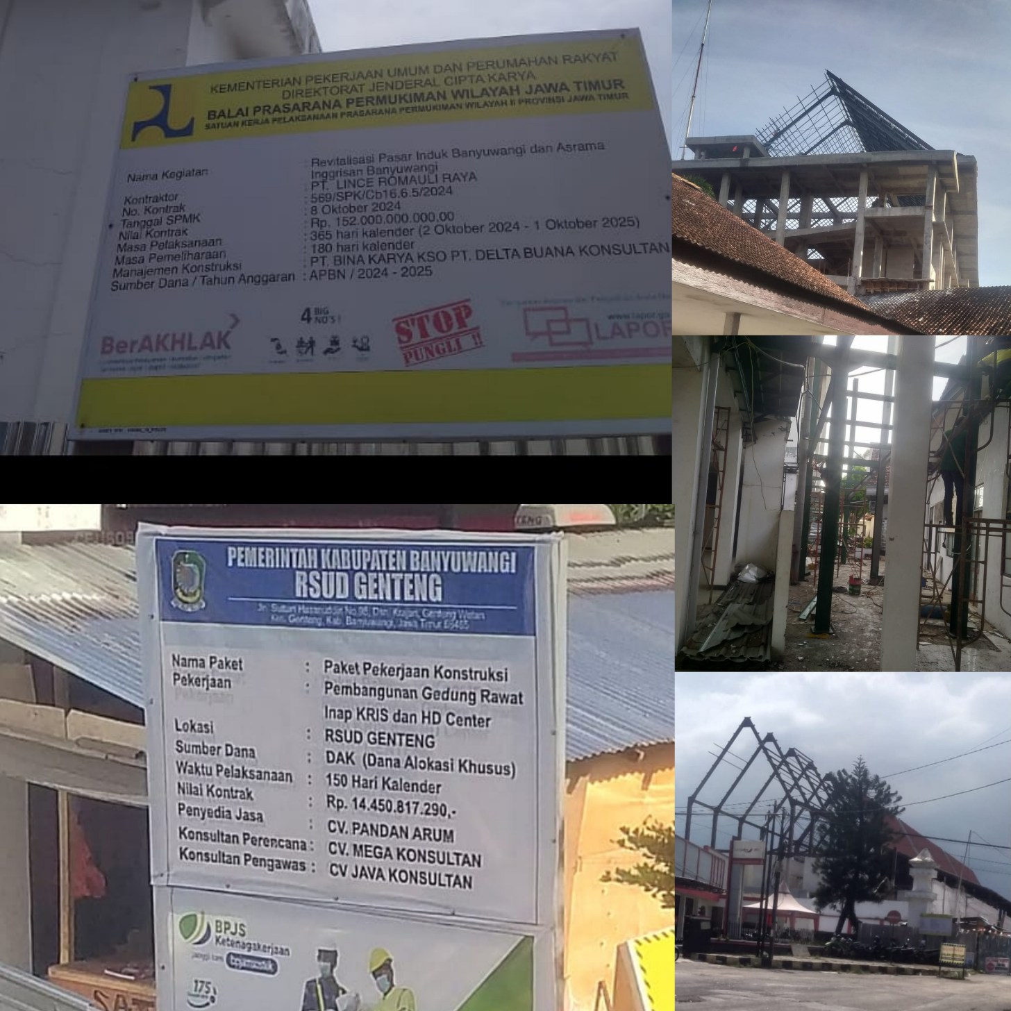 Tidak Terselesaikan Di Akhir Tahun: Pasar Induk Dan RSUD Genteng.