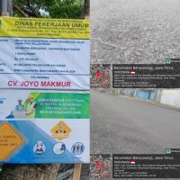 Diduga Kualitas Aspal di Kepatihan (Kampung Ujung) Kurang Baik, Dikerjakan oleh CV Joyo Makmur.