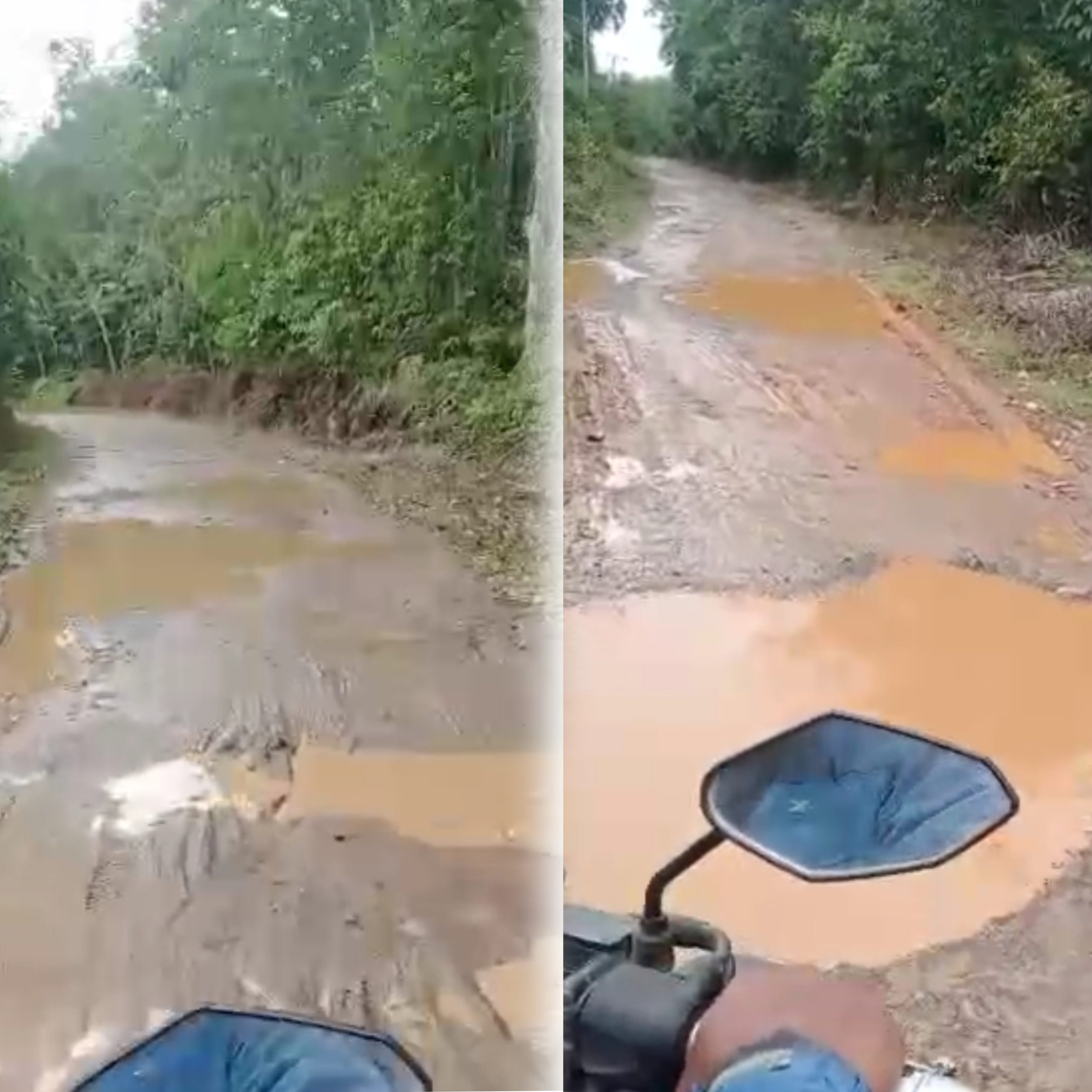Butuh Perhatian Pemerintah, Jalan Akses Ke SMP Negeri 03 Rusak Parah.