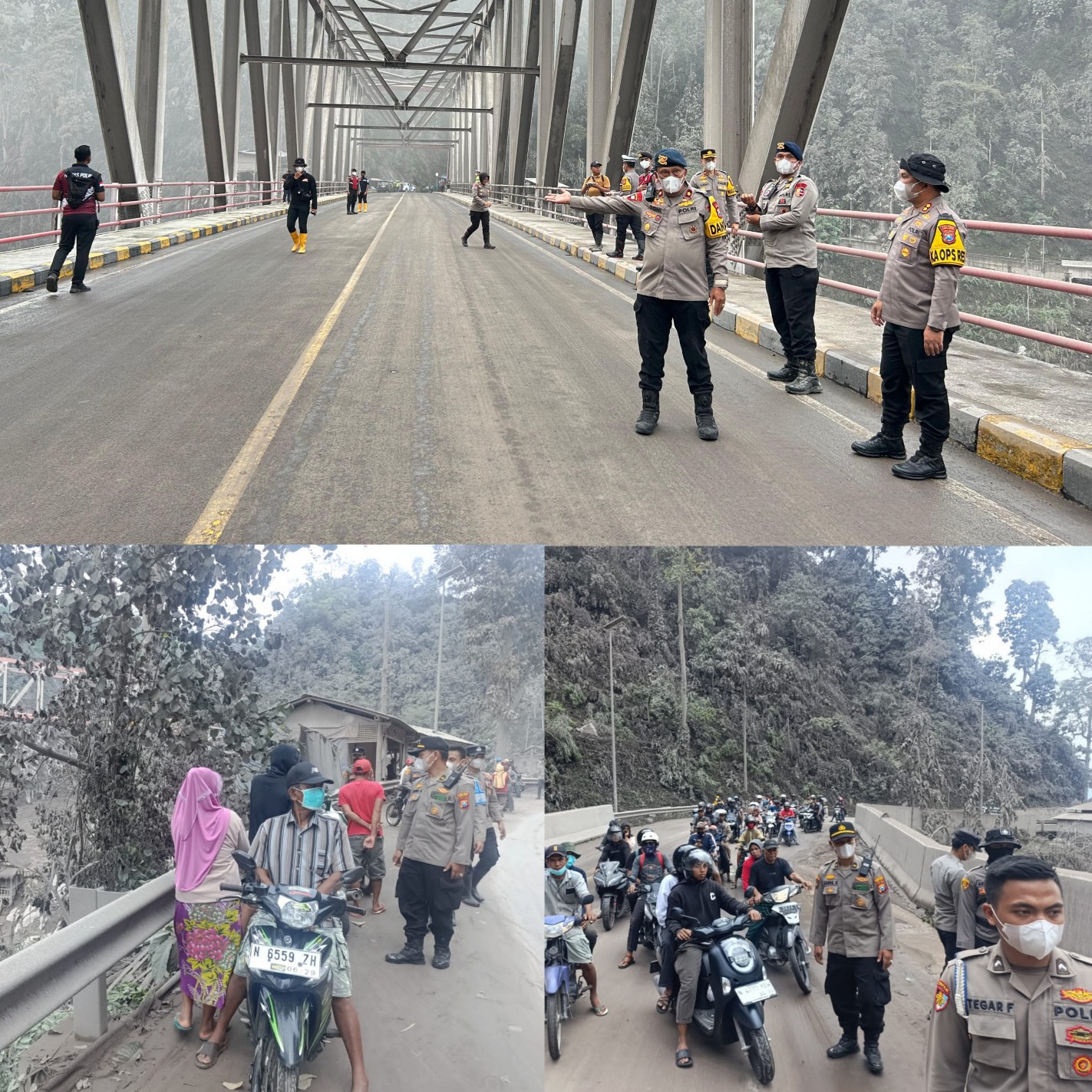 Polda Jatim Himbau Warga Tetap Waspada Antisipasi Letusan Sekunder Gunung Semeru.