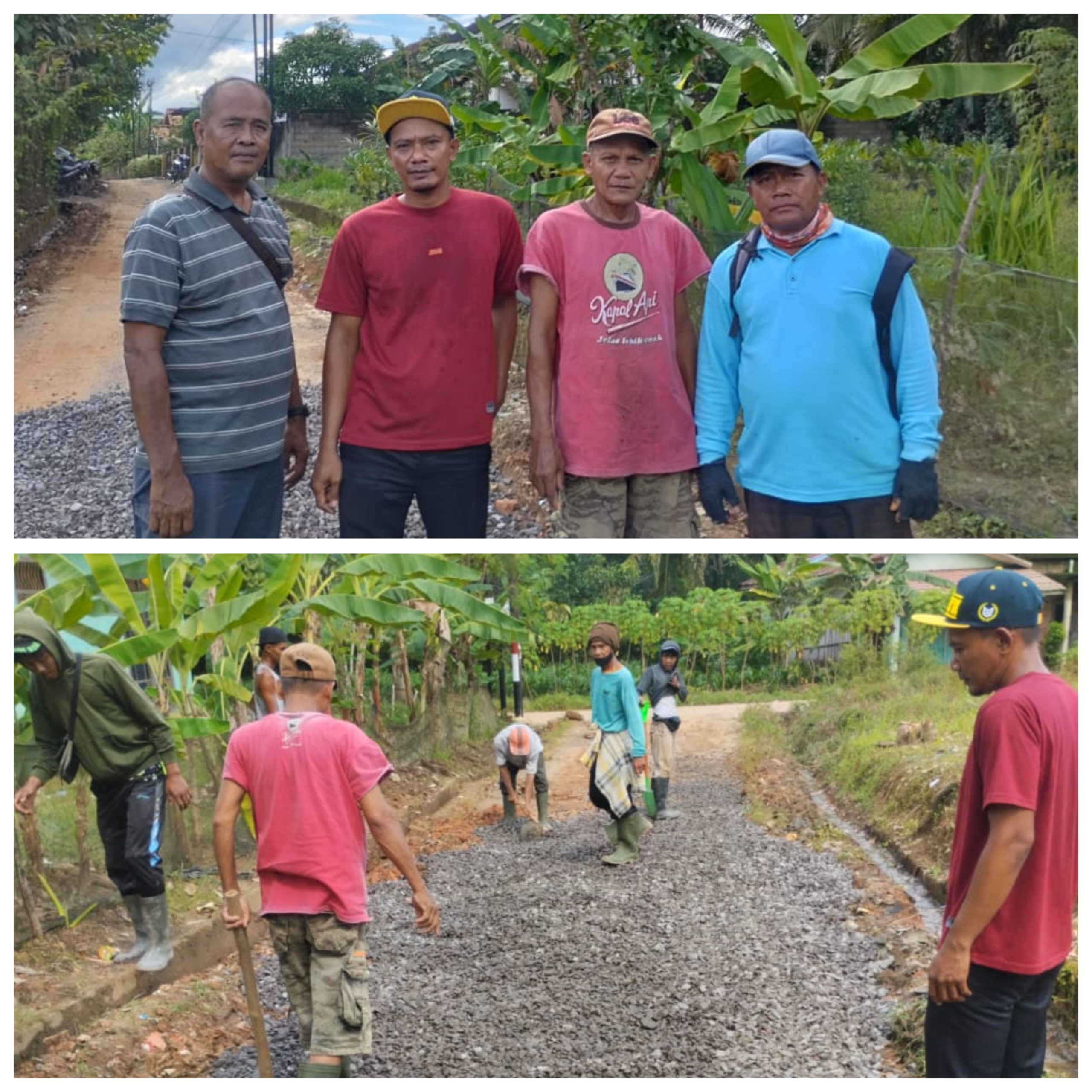 Jalan Rusak di Rejodadi Banyuasin Dapat Penanganan Darurat dari PT. Palem Baja