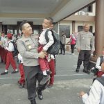 Kapolres Blitar Beserta PJU Sambut Kunjungan Edukatif SD Negeri Pojok 01 Kabupaten Blitar