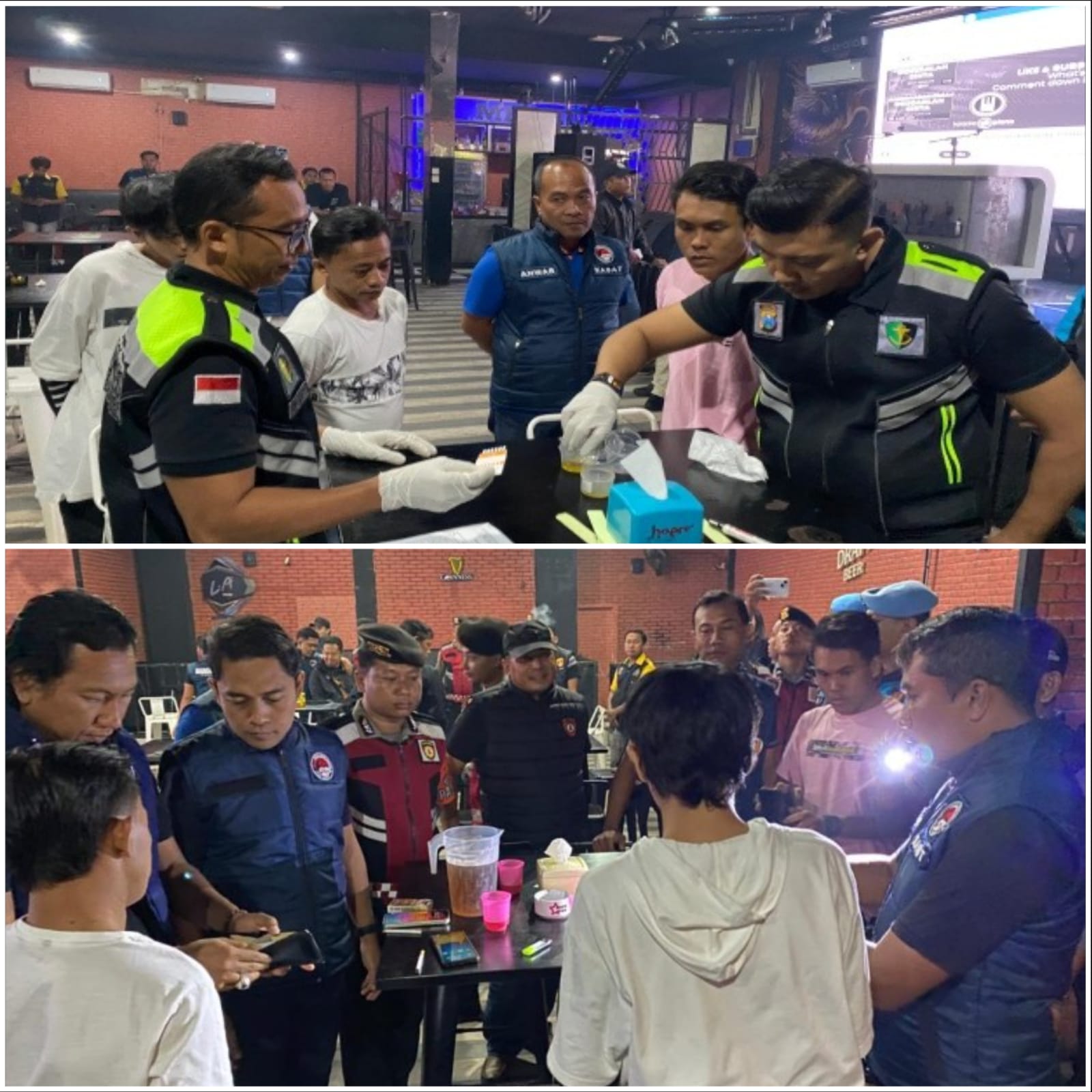 Razia Gabungan Polres Sumenep di THM, Dua Pengunjung Diamankan Usai Tes Awal