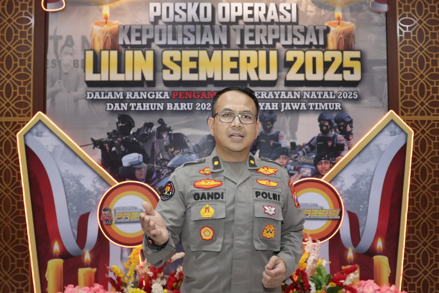 Polda Jatim Sampaikan Update Arus Lalu Lintas Hari Ketiga Operasi Lilin Semeru 2025.