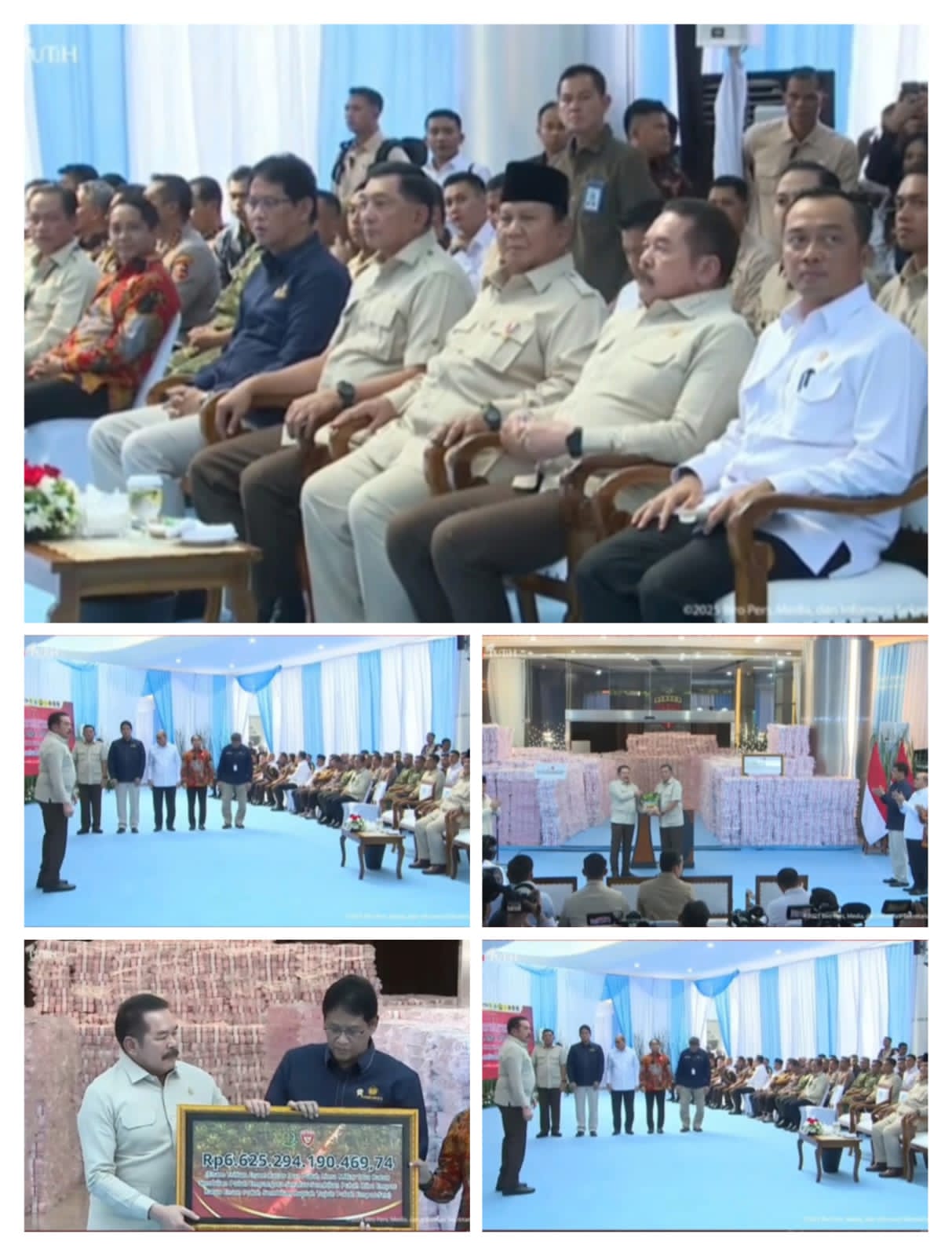 Presiden Prabowo resmi terima penyerahan hasil penyelamat keuangan negara senilai 6,6 triliun