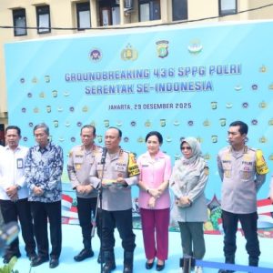 Wakapolri Pimpin Groundbreaking 436 SPPG Serentak, Dukung Program Makan Bergizi Gratis.