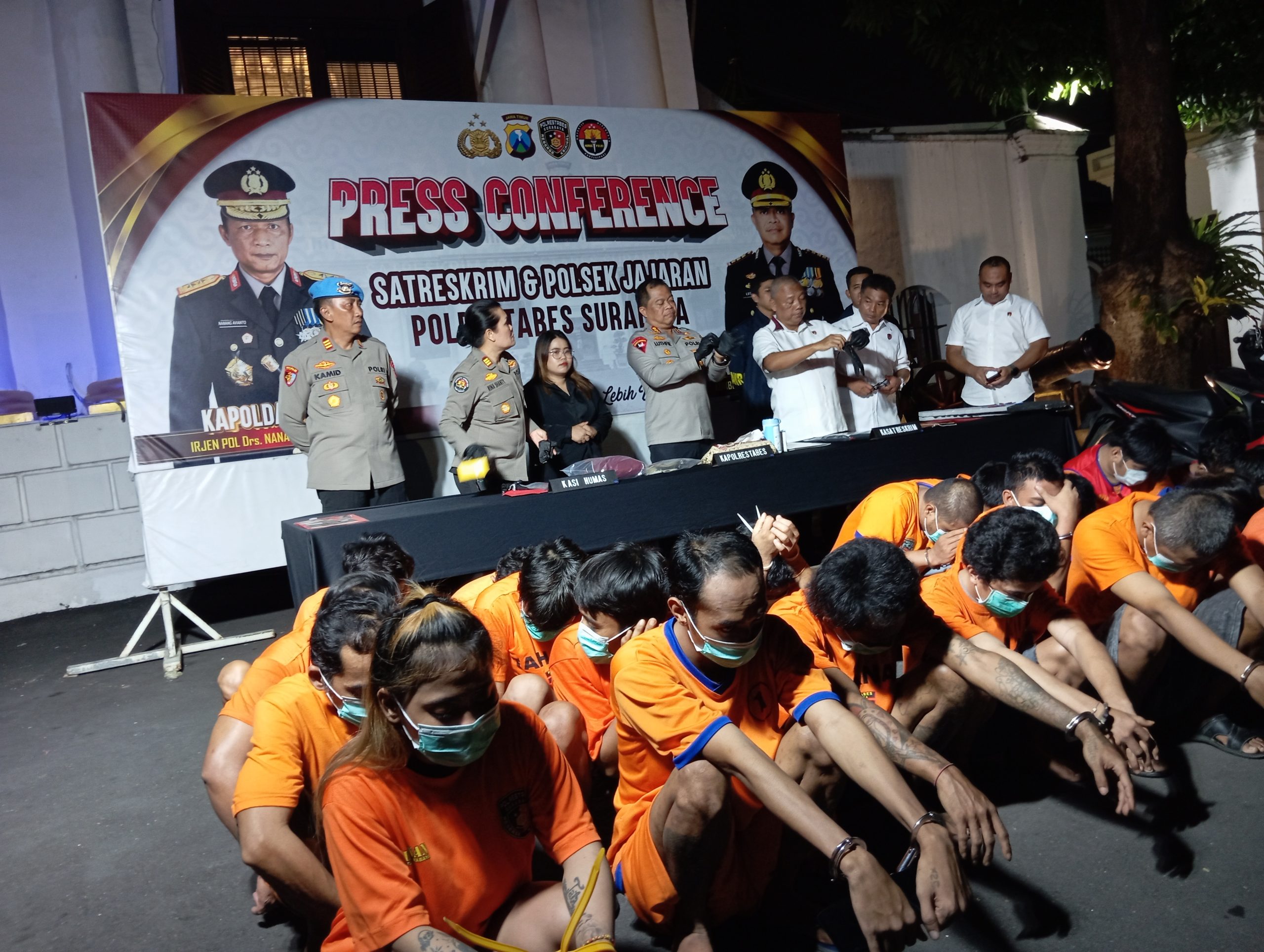 Polrestabes Surabaya Ungkap 43 Kasus Curanmor dalam Dua Bulan, 42 Tersangka Diringkus