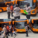 Polres Malang Cek Kelayakan Bus Pariwisata Jelang Nataru.