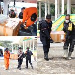 Helikopter AW169 Polri Distribusikan 348 Kg Logistik Kemanusiaan untuk Korban Bencana di Aceh Tamiang.