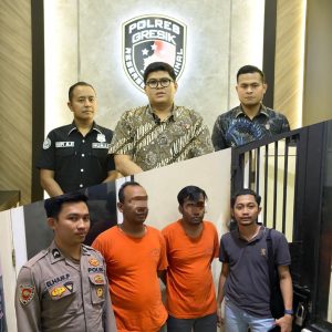 Polres Gresik Tetapkan 2 Tersangka Kasus Penyebaran Data Pribadi Lewat Aplikasi Go Matel R4.