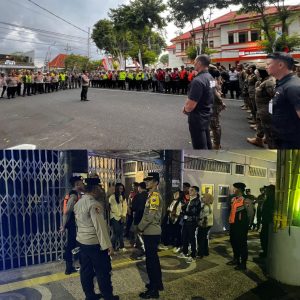 Polresta Banyuwangi Terjunkan Ratusan Personel, Perayaan Harjaba ke-254 Berlangsung Kondusif.