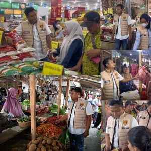Jelang Nataru 2026, Satgas Pangan Banyuwangi Sidak Pasar Pastikan Stok Aman dan Harga Stabil.