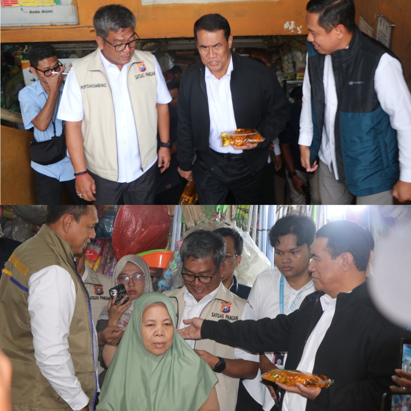 Jelang Nataru Satgas Pangan Polda Jatim Sidak Pasar.