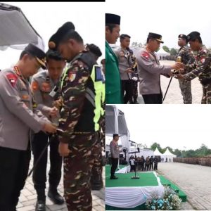 Kapolri Pimpin Apel Kebangsaan, Lepas Ribuan Kader Banser Amankan Nataru.