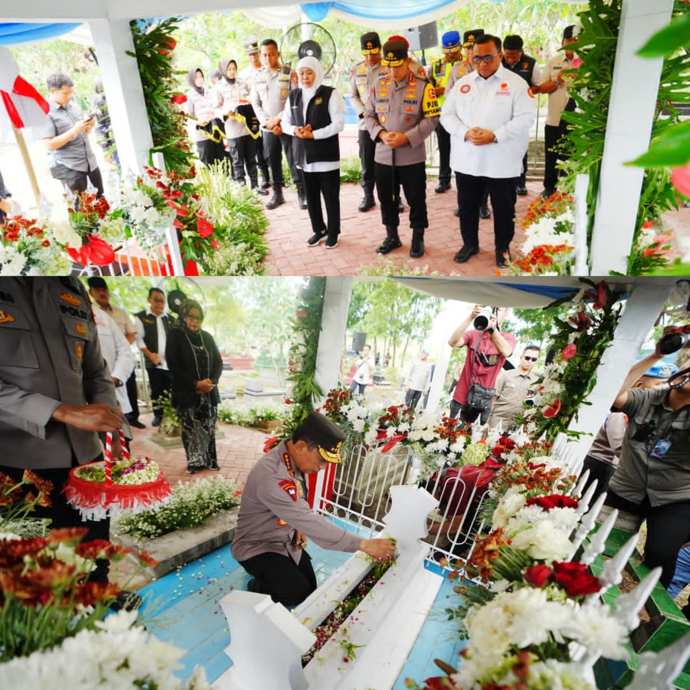 Kapolri Ziarah ke Makam Marsinah dan Letakkan Batu Pertama Museum Pahlawan Nasional di Nganjuk