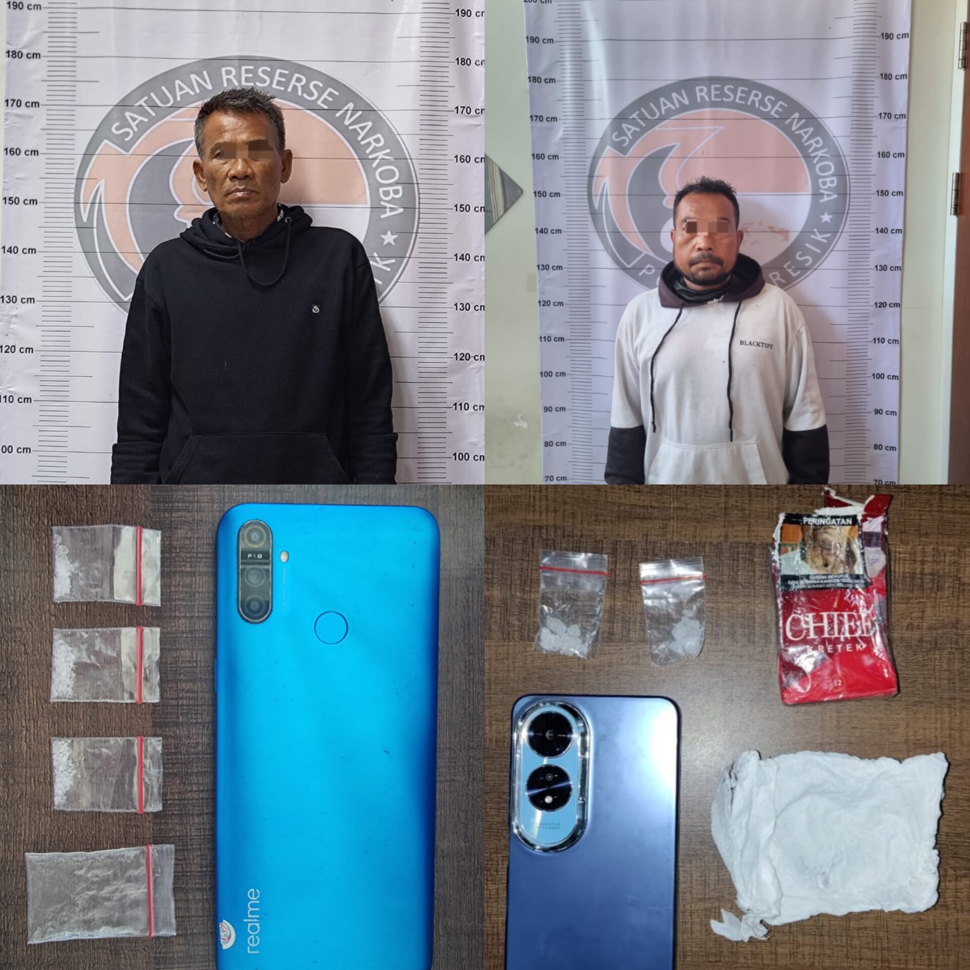 Polres Gresik Satresnarkoba tangkap dua pelaku pengedar sabu di kepulauan bawean