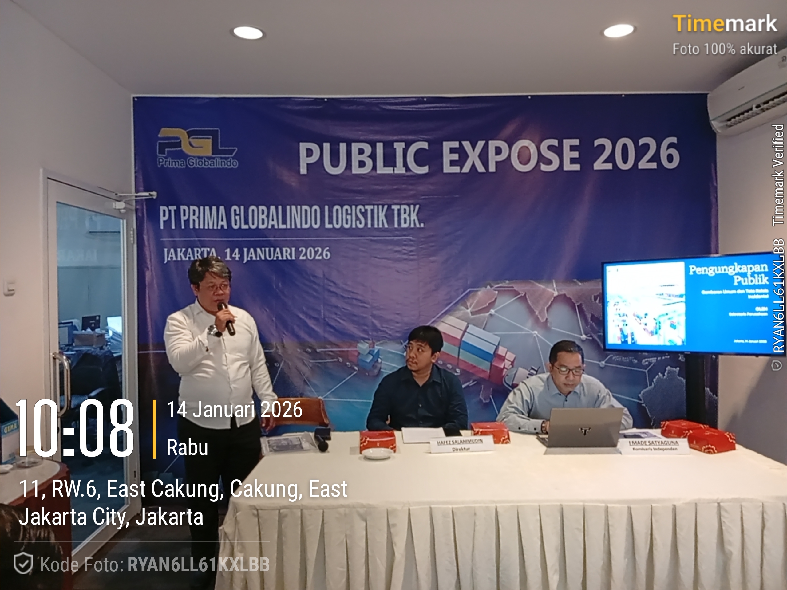 Public Expose Insidentil PT Prima Globalindo Logistik Tbk Tegaskan Keterbukaan Informasi kepada Investor