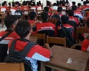 SMKN 3 Pulau Mandangin Penuh Antusias Mengikuti Sosialisasi Asuransi Kecelakaan Diri Siswa Dari Bang J
