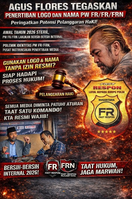 Polemik Identitas PW FR/FRN, Pusat Instruksikan Penertiban Media.